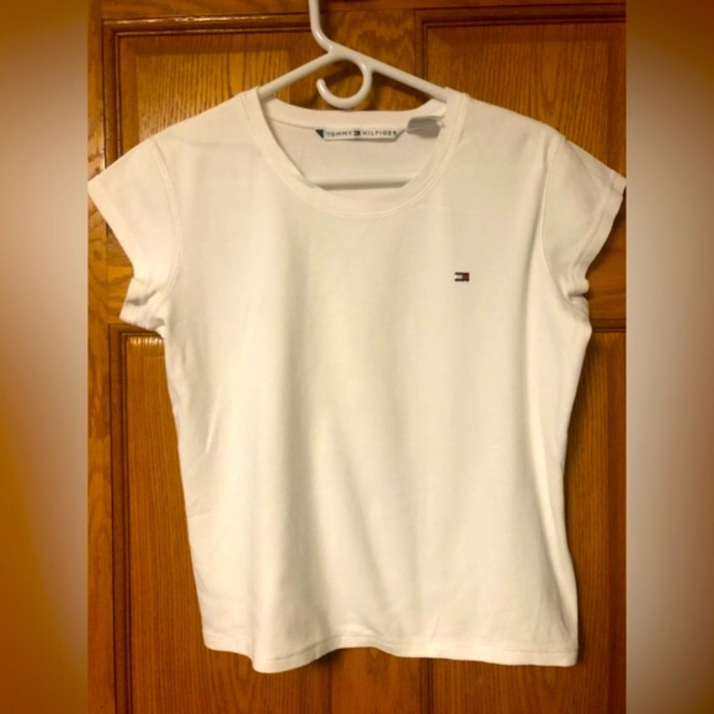 EUC Tommy Hilfiger Shirt, White, Size Large